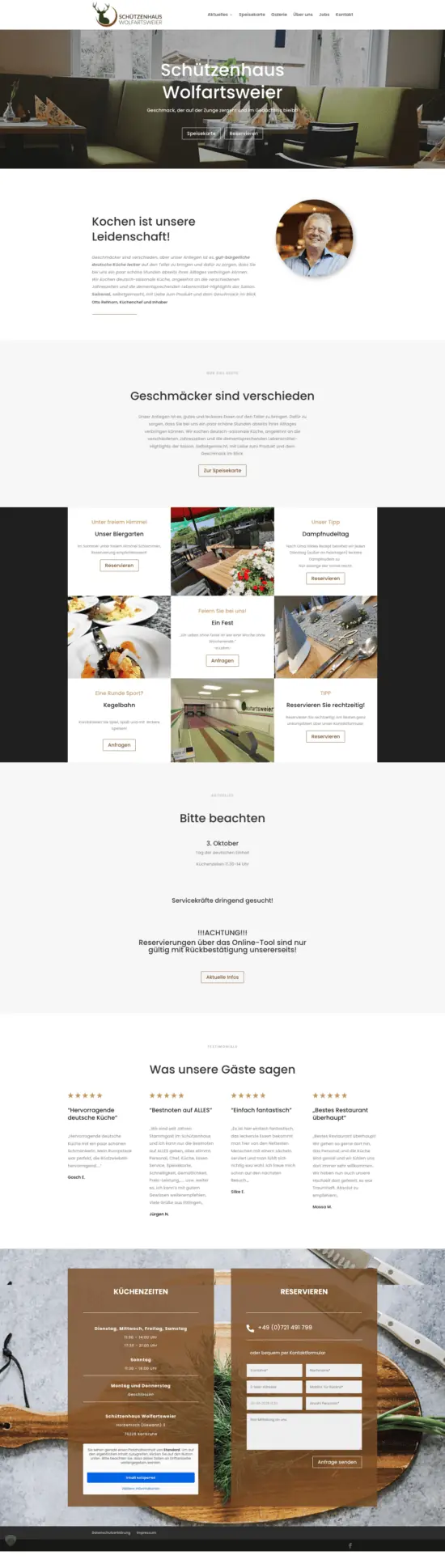 Referenz Schützenhaus Wolfartsweier