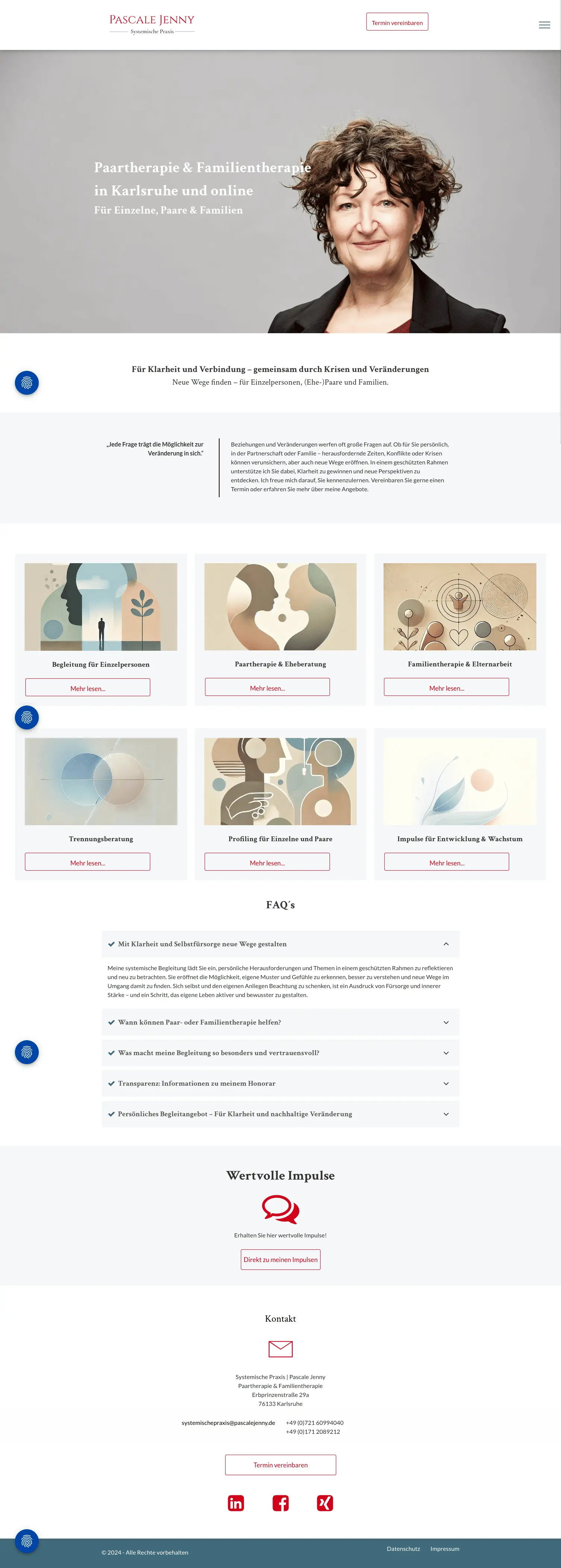 Pascale Jenny, Systemische Praxis